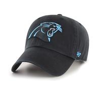 47 Brand Baseball Cap Clean Up Carolina Panthers NFL Unisex Adjustable Black