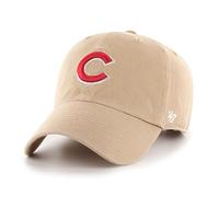 47 Chicago Cubs Khaki Logo Primary Logo Clean Up Adjustable Strap Hat Cap, Adult One Size Fits All, Khaki, One size
