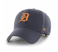 47 Detroit Tigers MLB MVP Unisex Baseball Cap, Adjustable, Orange Logo, Navy Blue