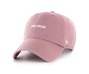 47 Dog Mum Clean Up Baserunner Dog Phrase Pink Adjustable Cap