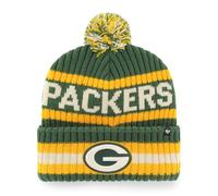 47 Green Bay Packers NFL Bering Unisex Winter Knit Bobble, One Size Fit, Team Badge, Dark Green