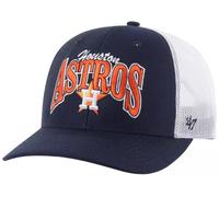 47 Houston Astros Blue Keystone Trucker Mesh Adjustable Cap - MLB Structured Snapback Hat