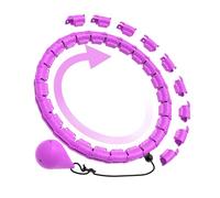 47 Inch 24 Knots Plus Size Quiet Weighted Hula Infinity Fitness Detachable Hoops Smart Silent Infinity Hula, Exercise Hoop Suitable for Women and Beginners