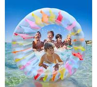 47 Inch Inflatable Water Wheel Roller for Kids,Multifunctional Inflatable Water Toys for Boys and Girls,Inflatable Coloured Water Roller Float,Durable and Kids Summer Pool Toys for Beach Pool Party