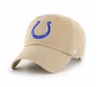 47 Indianapolis Colts NFL Clean Up Unisex Baseball Cap, Adjustable, Team Badge, Khaki
