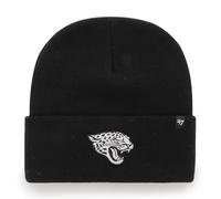 47 Jacksonville Jaguars NFL Haymaker Unisex Beanie Cuff Knit, One Size Fit, Team Badge, Black