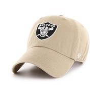 47 Las Vegas Raiders NFL Clean Up Unisex Baseball Cap, Adjustable, Team Badge, Khaki