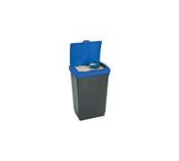 (47 Litre) Chabrias Ltd Dry Winter Salt Storage Bin - Plastic Box Container with Blue Scoop & Lid - Weatherproof Grit, Rock Salt & De-Icer Storage