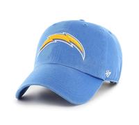 47 Los Angeles Chargers NFL Clean Up Unisex Baseball Cap, Adjustable, Team Badge, Blue Raz
