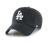 47 Los Angeles Dodgers MLB Clean Up Unisex Baseball Cap, Adjustable, White Logo, Black