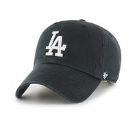 47 Los Angeles Dodgers MLB Clean Up Unisex Baseball Cap, Adjustable, White Logo, Black