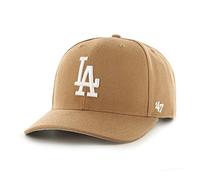 47 Los Angeles Dodgers MLB MVP DP Unisex Baseball Cap, Adjustable, White Logo, Camel