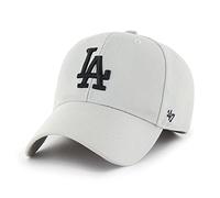 47 Los Angeles Dodgers MLB MVP Unisex Baseball Cap, Adjustable, Black Logo, Light Grey