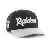 47 Men's Black/Silver Las Vegas Raiders Crosstown Two-Tone Hitch Adjustable Hat