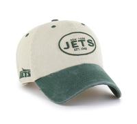 47 Men's NFL Breaking Trail Clean Up Adjustable Hat, New York Jets Khaki, One Size