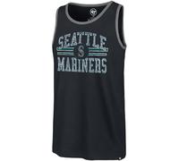 47 Men's Winger Franklin Tank Top - MLB Muscle T-Shirt, Seattle Mariners, Blue, Medium