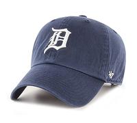 47 MLB Detroit Tigers CLEAN UP Cap - 100% Garment Washed Cotton Relaxed Fit Unisex Baseball Cap Premium Quality Design and Craftsmanship by Generational Family Sportswear Brand