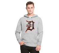 '47 MLB Detroit Tigers Men's Knock Around Headline Pullover Hoodie, Slate Grey, Large