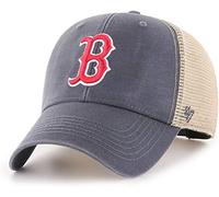 '47 MLB Flagship Wash Mesh MVP Adjustable Hat Adult One Size Fits All, Boston Red Sox Vintage Navy, One Size