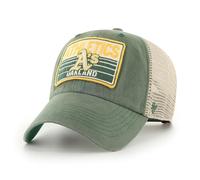 47 MLB Four Stroke Mesh Trucker Clean Up Adjustable Hat, Adult One Size Fits All, Oakland Athletics, One size