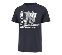 47 MLB Men's Official Side Arm Primary Logo Premier Franklin T-Shirt, New York Yankees - Navy, XXL
