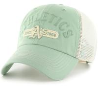 47 MLB Riverbank Mesh Clean Up Adjustable Hat, Adult One Size Fits All, Oakland Athletics, One size