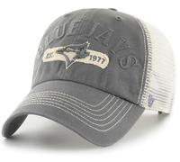 47 MLB Riverbank Mesh Clean Up Adjustable Hat, Adult One Size Fits All, Toronto Blue Jays, One size