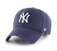 '47 MLB Team Color Home Basic MVP Adjustable Hat, Youth One Size Fits All, Navy Blue New York Yankees Hat, One size