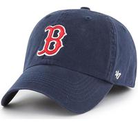 47 MLB Team Color Primary Logo Franchise Fitted Baseball Hat Cap, Unisex Adult, Boston Red Sox - Navy, L