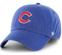 47 MLB Team Color Primary Logo Franchise Fitted Baseball Hat Cap, Unisex Adult, Chicago Cubs - Blue, XL