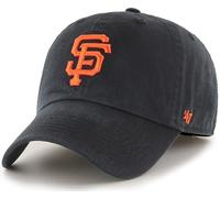 47 MLB Team Color Primary Logo Franchise Fitted Baseball Hat Cap, Unisex Adult, San Francisco Giants - Black, XL