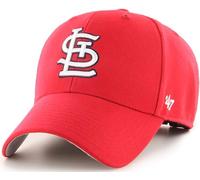 '47 MLB Team Color Primary Logo MVP Adjustable Hat, Adult One Size Fits All, St Louis Cardinals, One size