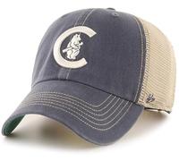 47 MLB Trawler Primary Logo Cooperstown Mesh Trucker Clean Up Adjustable Hat, Adult One Size Fits All, Chicago Cubs, One size