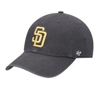 47 MLB Unisex-Adult Alternate Color Clean Up Adjustable Hat Cap - One Size, San Diego Padres - Charcoal, One size