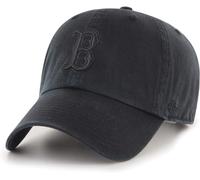 47 MLB Unisex-Adult Black/Black Clean Up Adjustable Hat Cap - One Size (US, Alpha, One Size, Boston Red Sox), Boston Red Sox, One size