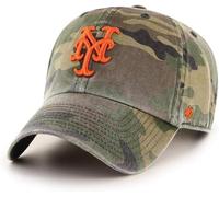 '47 MLB Unisex-Adult Camo Clean Up Adjustable Hat Cap One Size, New York Mets, One size
