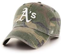 '47 MLB Unisex-Adult Camo Clean Up Adjustable Hat Cap One Size, Oakland Athletics, One size