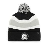47 NBA Breakaway Cuffed Knit Beanie Hat, Unisex Adult, Brooklyn Nets Black, One size