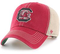 47 NCAA Trawler Primary Logo Team Color Mesh Trucker Clean Up Adjustable Hat, Adult One Size Fits All, South Carolina Gamecocks, One size