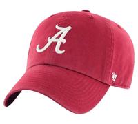 47 NCAA Unisex-Adult Clean Up Adjustable Hat Cap One Size, Alabama Crimson Tide - Red, One size