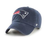47 New England Patriots NFL Clean Up Unisex Baseball Cap, Adjustable, Team Badge, Navy Blue