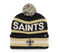 47 New Orleans Saints NFL Bering Unisex Winter Knit Bobble, One Size Fit, Team Badge, Black