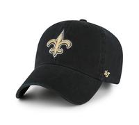 47 New Orleans Saints NFL Clean Up Unisex Baseball Cap, Adjustable, Team Badge, Black