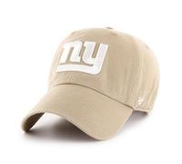 47 New York Giants NFL Clean Up Unisex Baseball Cap, Adjustable, Team Badge, Khaki