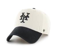 47 New York Mets MLB Clean Up Two Tone Lightbeige Black Adjustable Cap