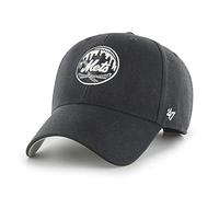 47 New York Mets MLB MVP Unisex Baseball Cap, Adjustable, Team Badge, Black