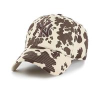 47 New York Yankees MLB Bessie Clean Up Cap Beige Brown