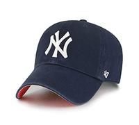 '47 New York Yankees MLB Brand Clean Up Adjustable, New York Yankees Navy Red, One size