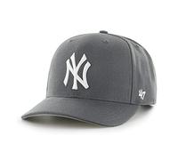 47 New York Yankees MLB MVP DP Unisex Baseball Cap, Adjustable, White Logo, Charcoal Grey