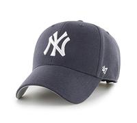 47 New York Yankees MLB MVP Unisex Baseball Cap, Adjustable, White Logo, Navy Blue